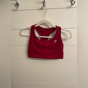Gymshark Essential Racer Back Training Sports Bra - Burgundy